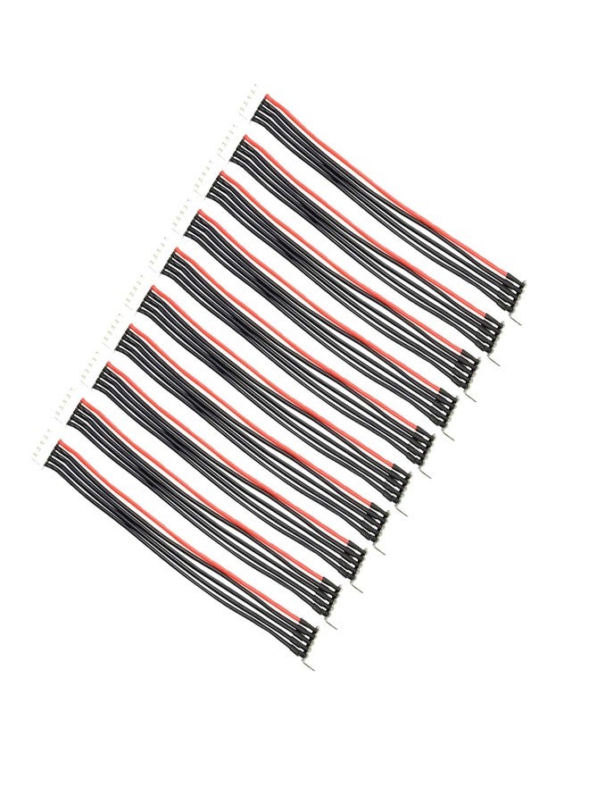LinsyRC 10pcs 4S 5Pins Balance Extension Cable JST-XH Connector Male to Female Plug RC Lipo Adapter with 5.9inch 22AWG Silicone Wire (4S 5Pins) - Image 1